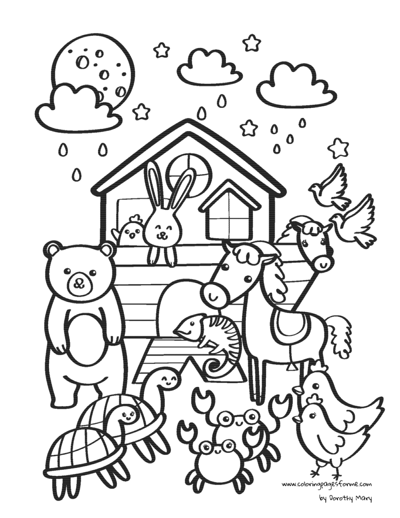 noah's ark and animals