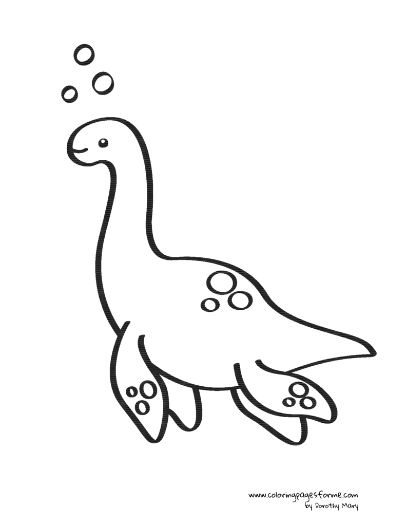 plesiosaurus swimming