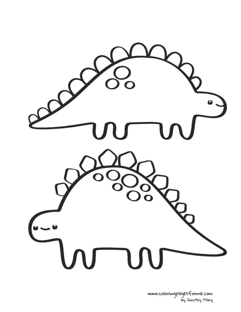 two happy stegosauruses