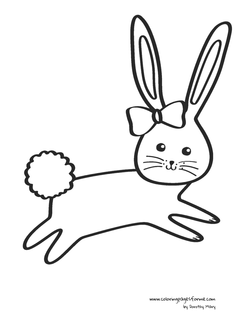 rabbit coloring page