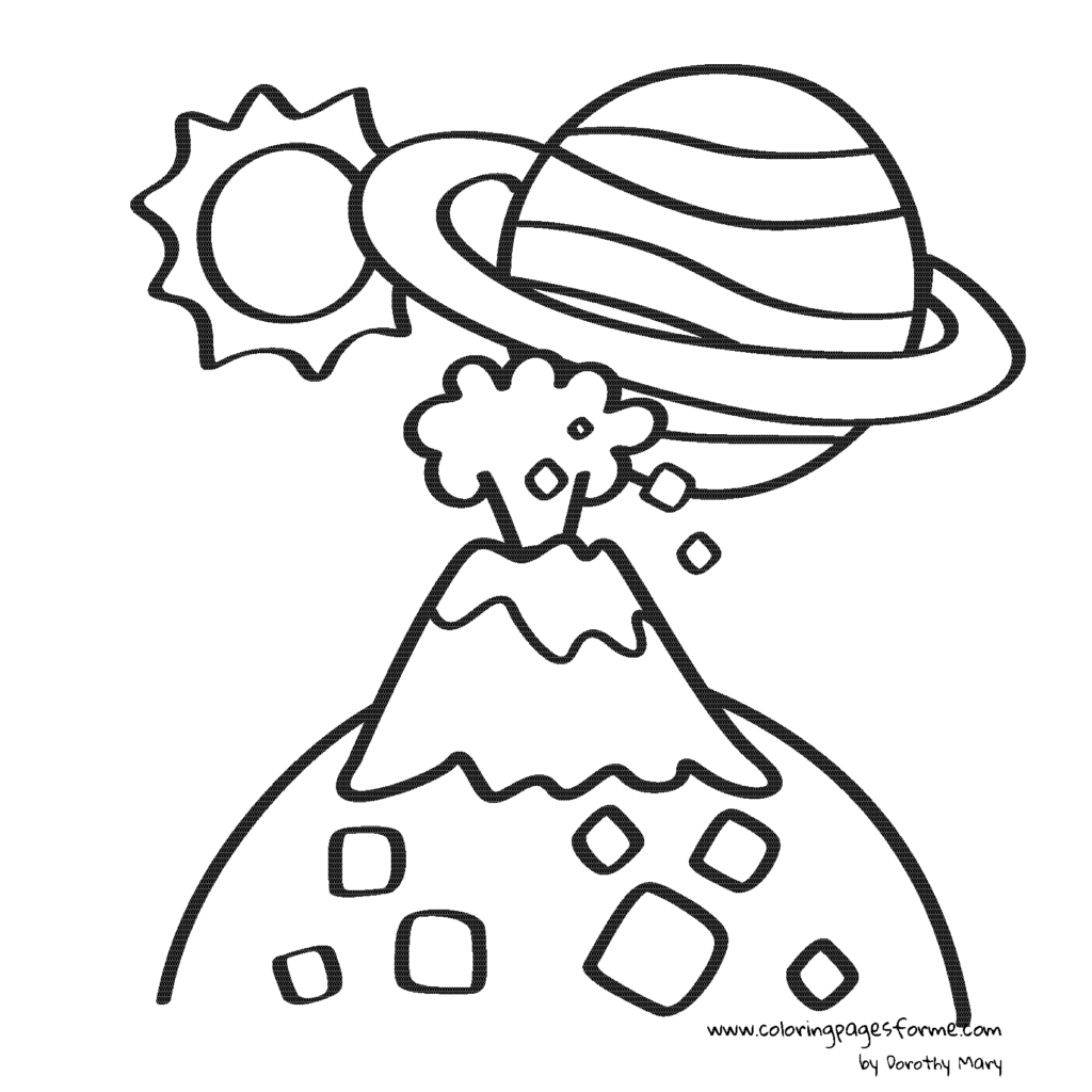 other planet coloring page