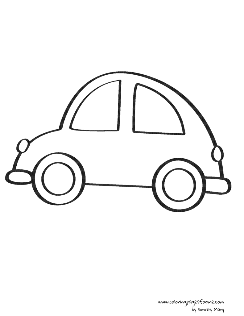 car coloring page