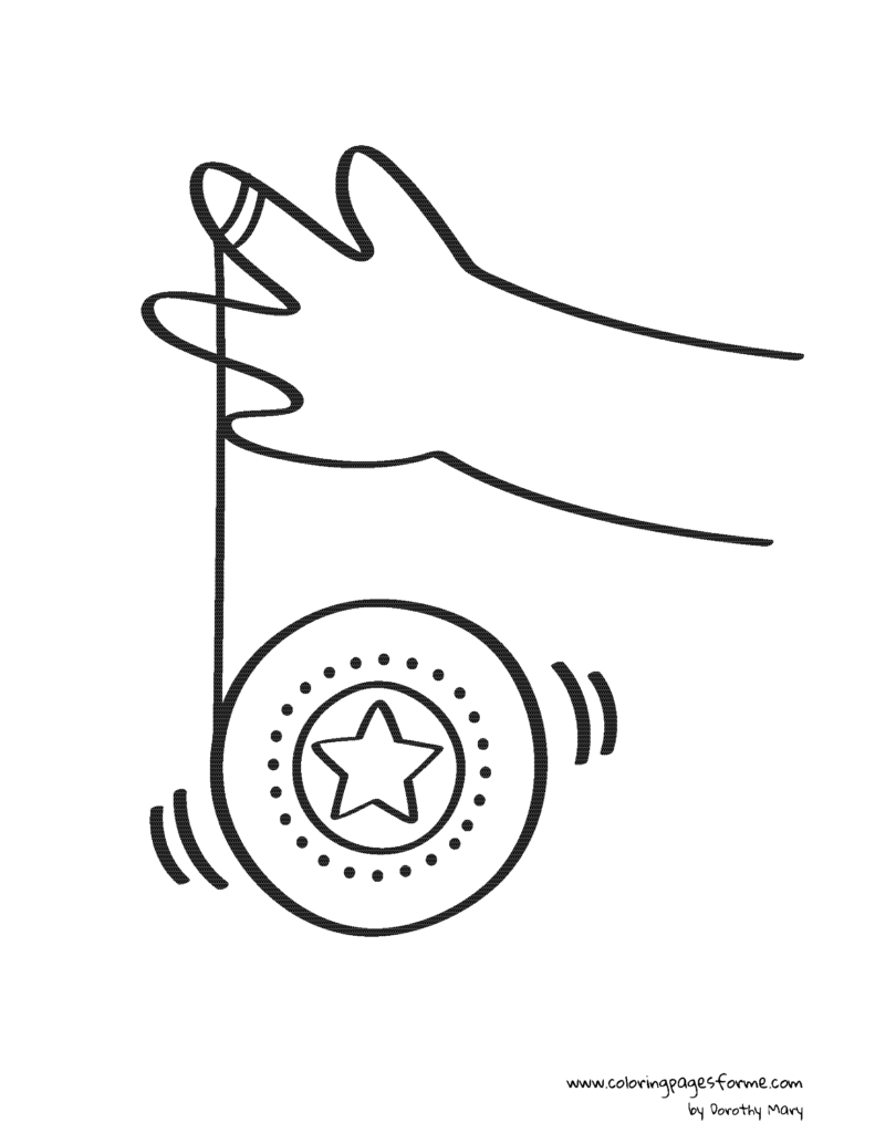 yoyo coloring page