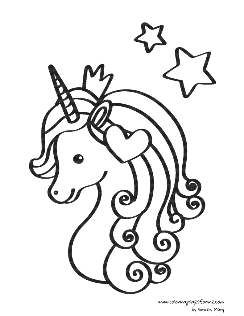 unicorn and stars