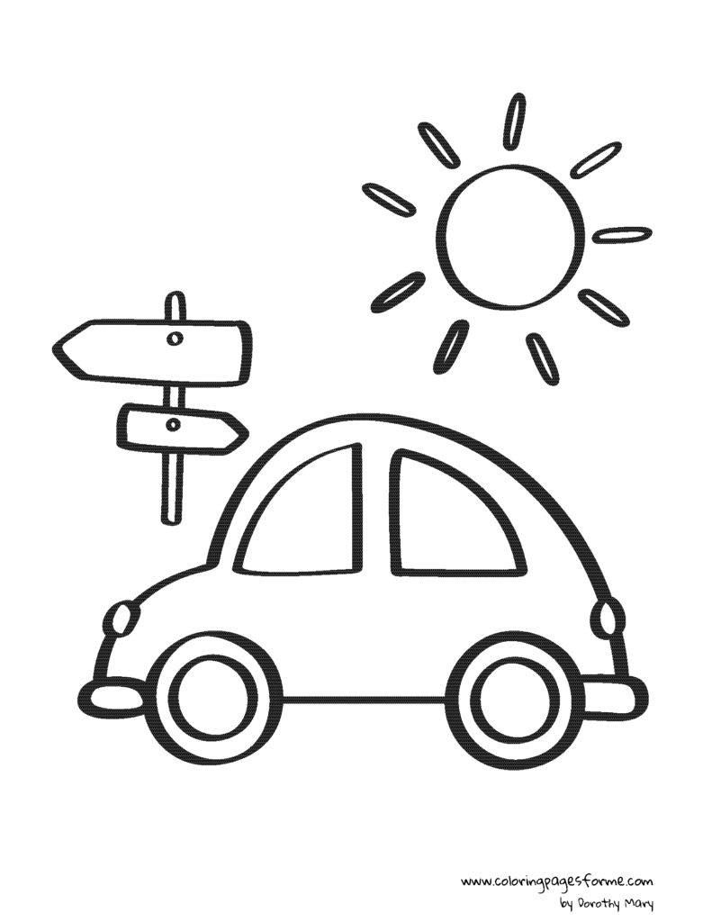 car coloring page