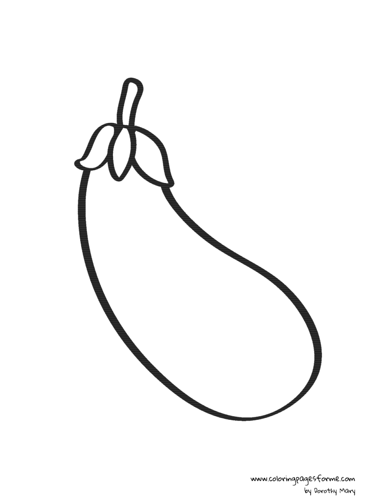 eggplant coloring page