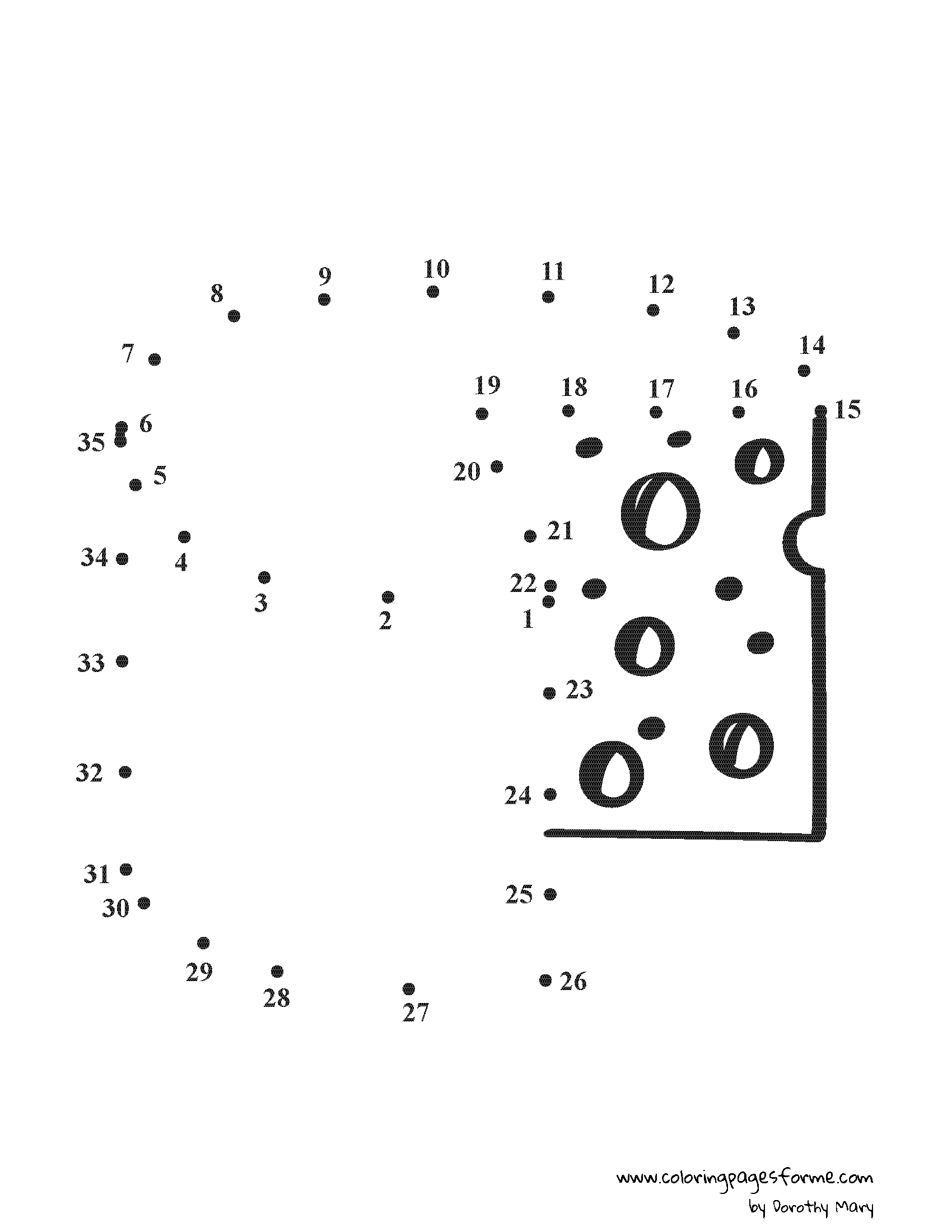 Free and Printable Dot to Dot Coloring Pages for Kids