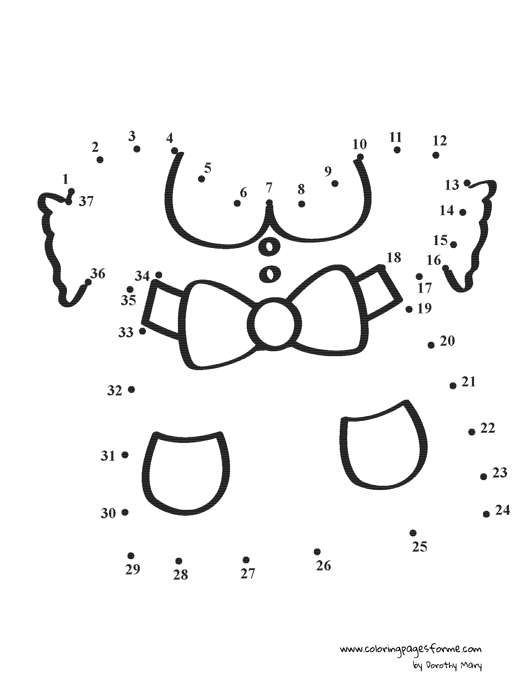 Free and Printable Dot to Dot Coloring Pages for Kids