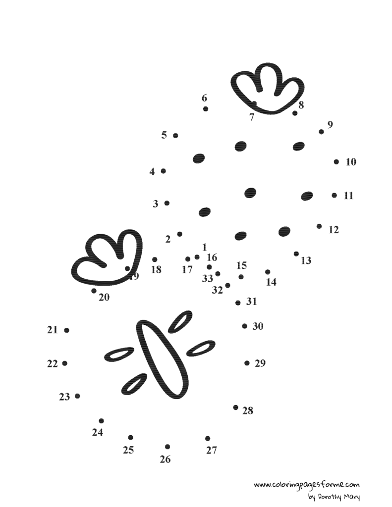 strawberry dot to dot coloring page