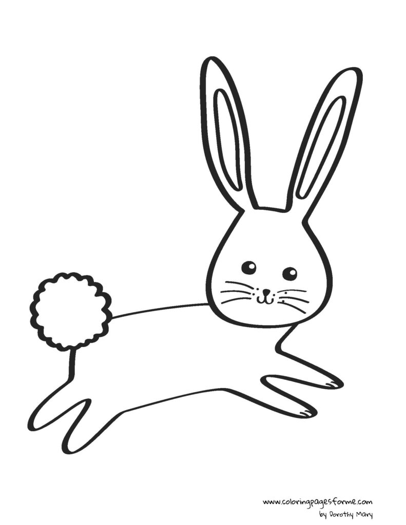 hare coloring page