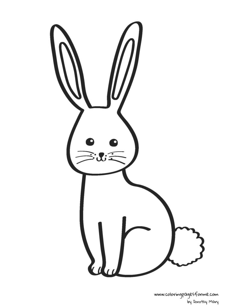 rabbit coloring page