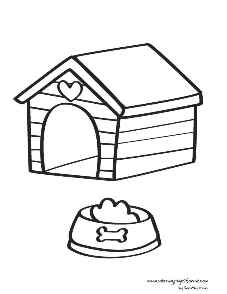 kennel coloring page