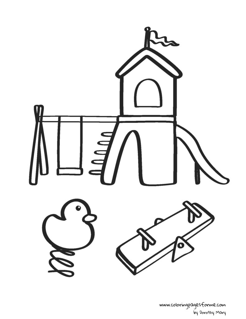 playground coloring page