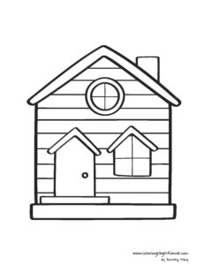 Free and Printable House and Furniture Coloring Pages for Kids