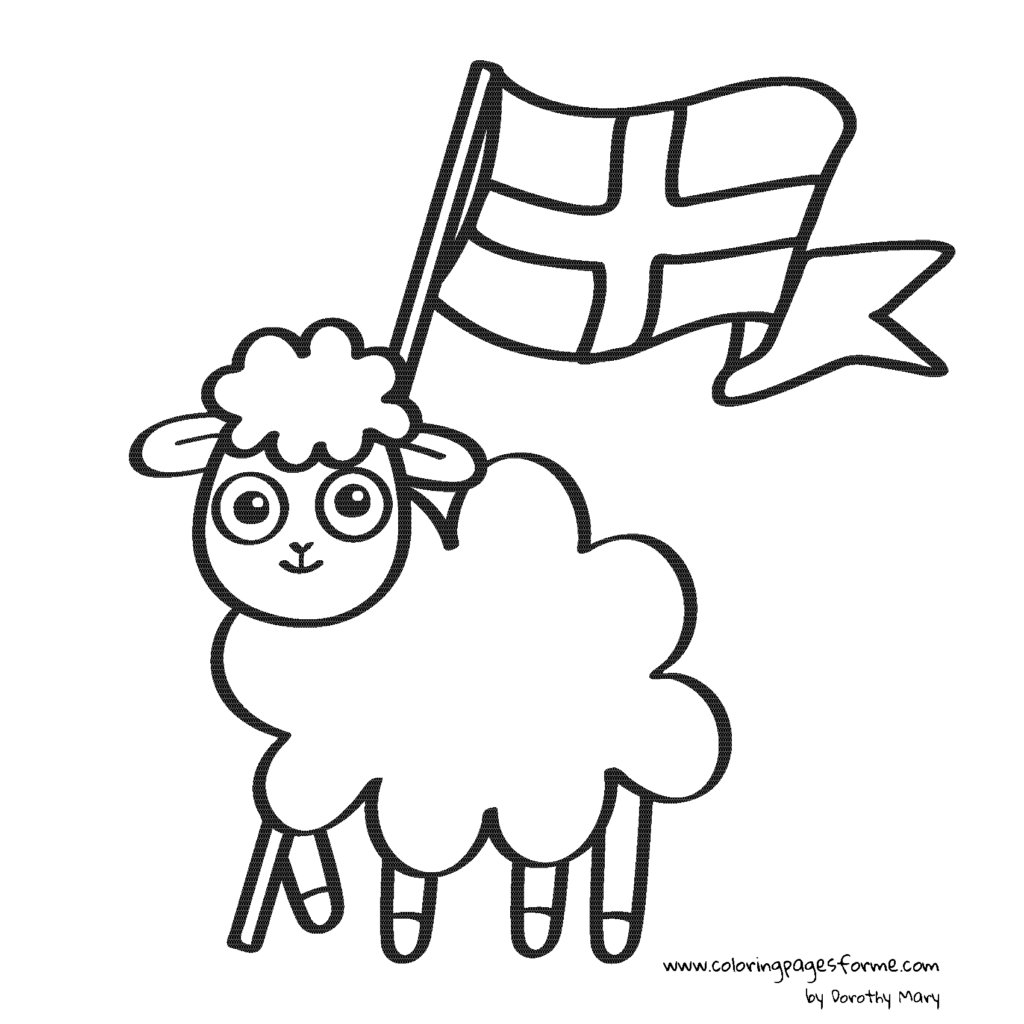 lamb of God coloring page