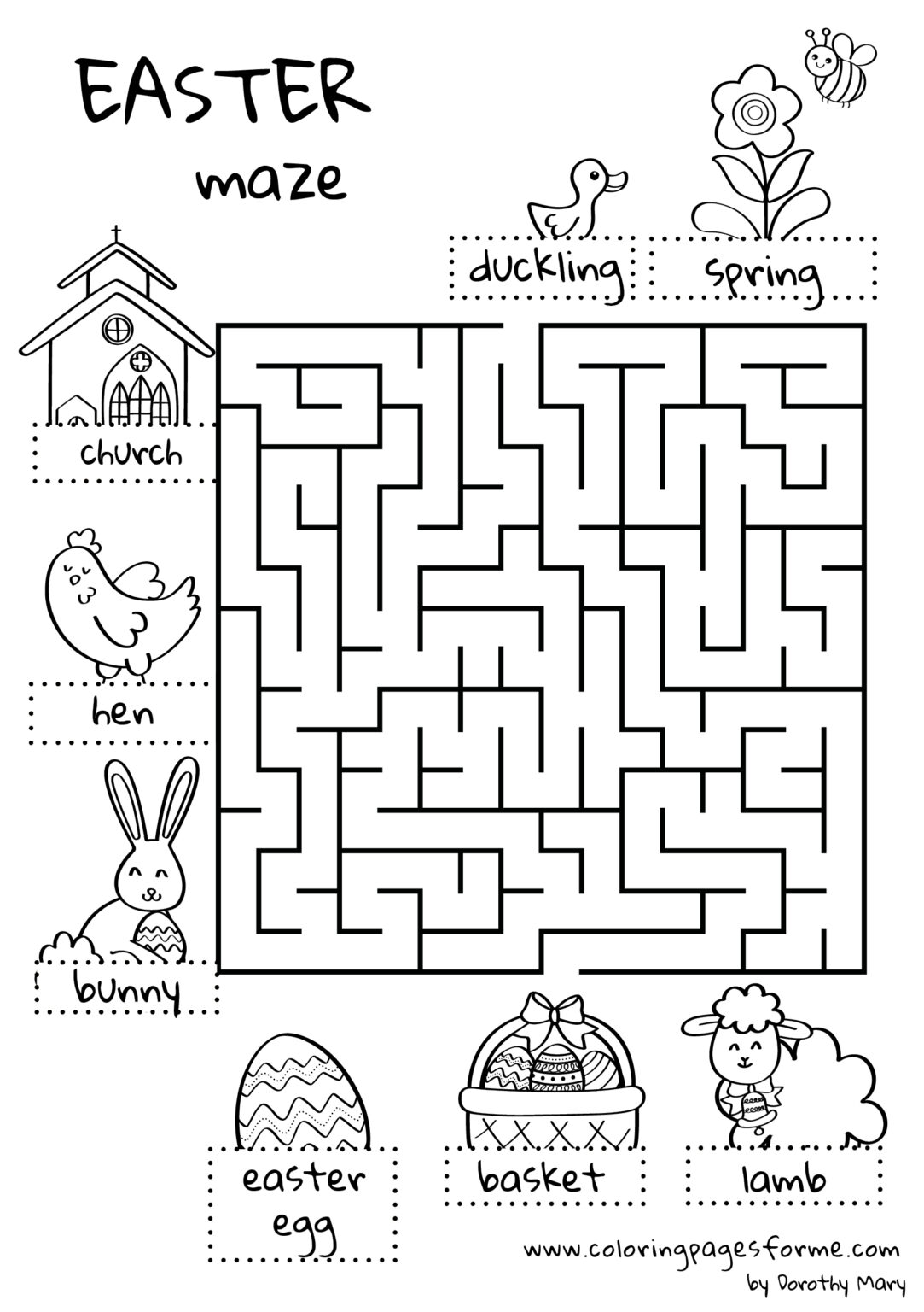 Free and printable easter vocabulary exercises pdf files