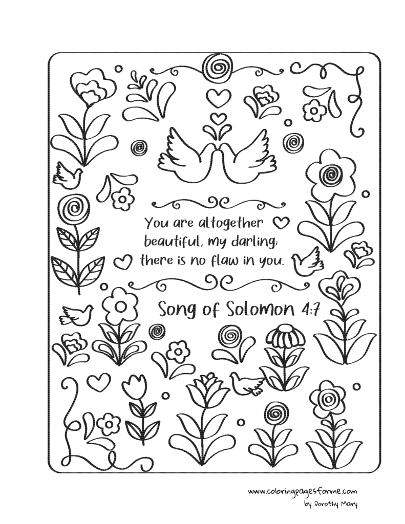 bible verse for girls song of solomon flowers