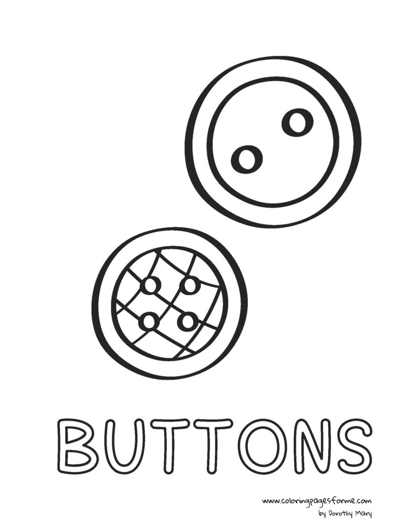 buttons coloring page activity