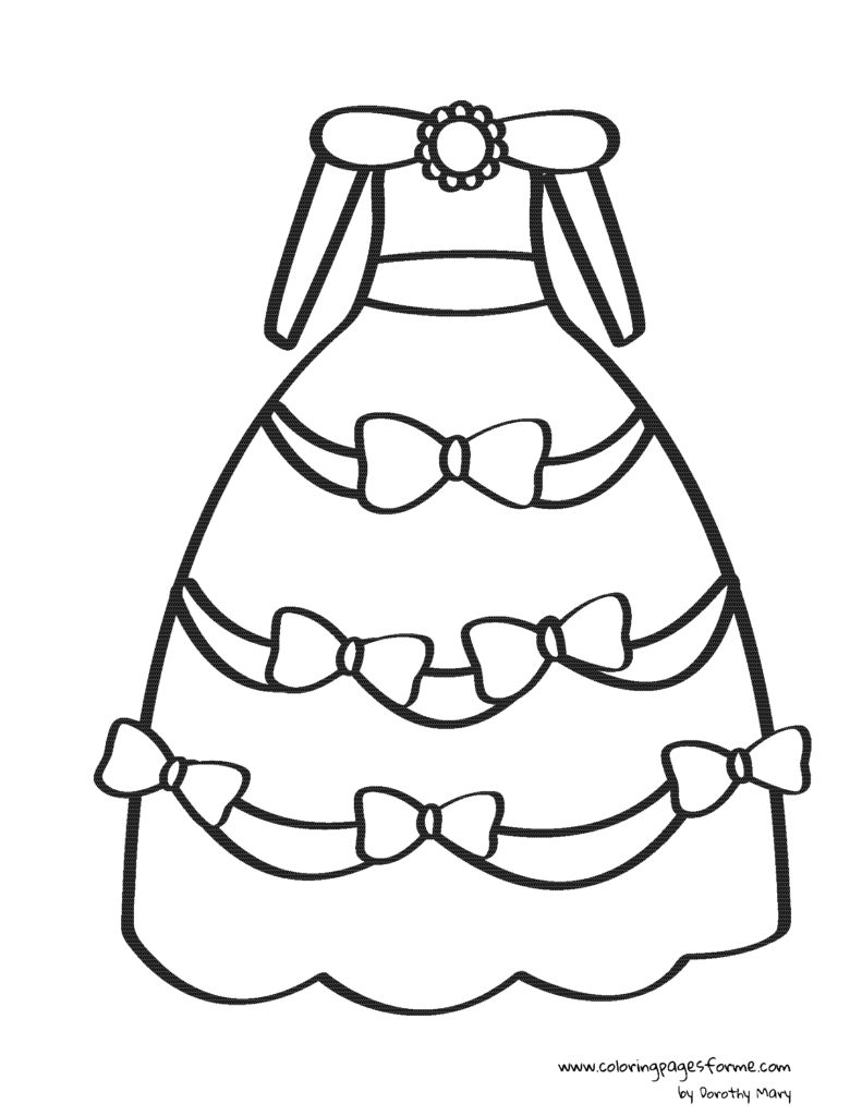 princess dress with ribbons