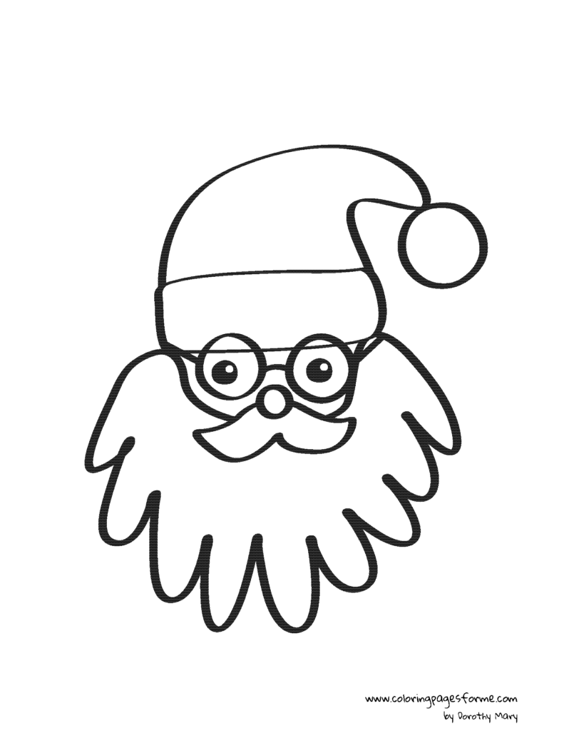 christmas santa claus coloring page