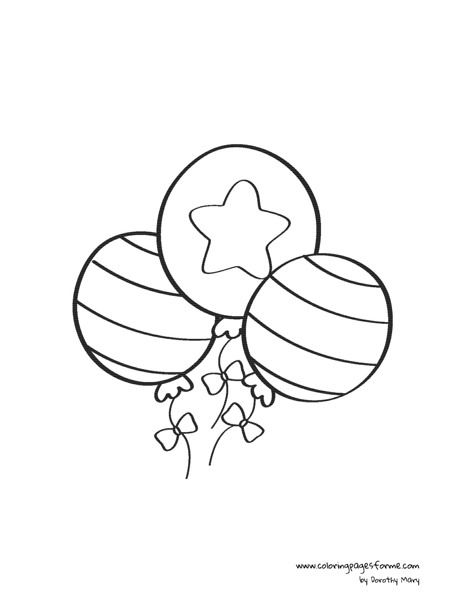 Birthday Balloons Coloring Pages – Free & Printable for Kids